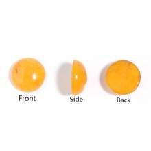 5-10pcs/Pack Natural Yellow Jade Cabochons, Multi-Size Gemstone Cabochons, Vintage Elegant Red Color, Handmade DIY Jewelry Embellishment, Suitable For Necklace, Ring, Bracelet, Jewelry Making - Topaz - View 6