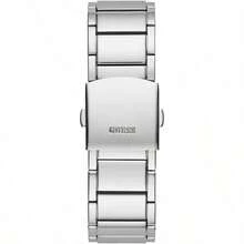 Guess Men's Quartz Watch, Stainless Steel Case, Silver, Versatile Casual Men's Wristwatch, Suitable For Business And Daily Wear, Birthday, Anniversary, Valentine's Day Gift GW0094G1 - White - View 7