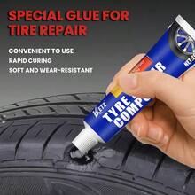 Pegamento suave para reparación de neumáticos, relleno anti-arañazos, tira de sellado universal/adhesivo para reparación de suela de zapato, con fuerte adhesión resistente a altas y bajas temperaturas, Piezas de automóvil > Herramientas de mantenimiento > Kit de reparación de neumáticos y ruedas - 20 gramos - Ver 1