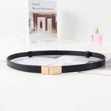 韩版女士细腰带，带扣闭合，非常适合搭配连衣裙和毛衣，是一款简约时尚的束腰配饰。 - 彩色 - 查看 3