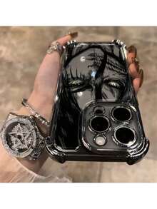 Fast EU Shipping (DE & ES)   Luxury Phone Case With Anime Theme For , Compatible With Galaxy S25, S24, S23, S22, S21, S20 FE Ultra Plus, With A Durable Matte Back For 4G And 5G - màu đen - Xem 3