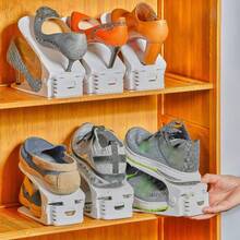 10/20/15/5/1/8pcs Adjustable Double-Deck Shoe Organizer Rack - Compact Solution For Closet, Hallway, Bedroom And Bathroom, Made Of Sturdy Plastic, Holds 10/20/5/1 Pairs Of Shoes, Shoe Slots Organizer, Adjustable Shoe Rack, Space Saving