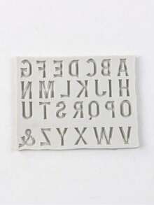 1个带凸起字母的3D硅胶模具 - 非常适合巧克力、糖果和蛋糕装饰，是DIY手工艺品和生日烘焙的理想之选 - 彩色 - 查看 12