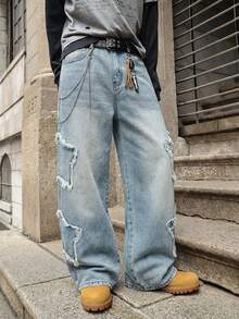 Men Jeans - Light Wash - View 2