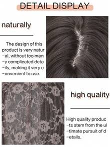 16 Inch Shoulder Length Wavy Curly Wig, Medium Length Wig, Layered Bangs Wig, Heat Resistant Synthetic Fiber Wig, Versatile Daily Wear - Multicolor - View 7