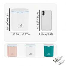 Double Spray Air Humidifier - Large Capacity Essential Oil Diffuser - Moisturizing Machine - Fragrance Diffuser - Ambient Light - Auto Shut-Off - Three Spray Modes - Multicolor - View 10