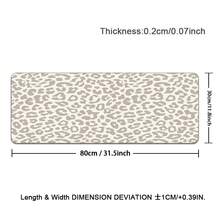 1pc Extra-Large Gaming Mouse Pad And Keyboard Mat,Minimalist Leopard Print Design Office Small-Sized Desk Protector, Suitable For Laptops And Study - Non-Slip Base, Multiple Sizes Available XL XXL, Ideal For Home/Office Work,Gaming Room, Dorm - Multicolor - View 14