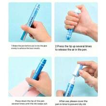 3 piezas/1 pieza Bolígrafo de pegamento multiusos, tamaño pequeño y grande, pegamento versátil para manualidades, sobres y adhesivos - Multicolor - Ver 10