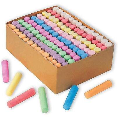 CYPNSandS Worldwide Color Splash! Giant Box of Sidewalk Chalk box of 126Fashion