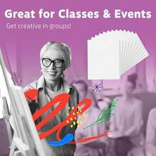 Canvases For Painting 12 Packs - 8 X 10" Blank Canvas 1OO% Cotton Painting Canvas Panels For Acrylic, Oil & Watercolor Paint For Canvas Painting - 8x10吋-12件裝 - 查看 6