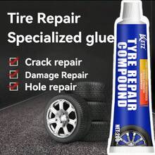 Pegamento suave para reparación de neumáticos, relleno anti-arañazos, tira de sellado universal/adhesivo para reparación de suela de zapato, con fuerte adhesión resistente a altas y bajas temperaturas, Piezas de automóvil > Herramientas de mantenimiento > Kit de reparación de neumáticos y ruedas - 20 gramos - Ver 10