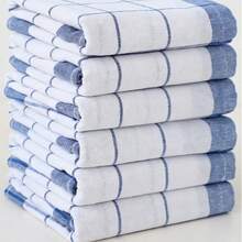 新款棉纱染色茶巾、厨房巾、餐巾、餐桌餐巾和洗碗布 - 彩色 - 查看 7