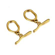 3pcs Asymmetrical Ring Oval OT Clasp, Glossy Round Circle Loose Connection Clasp, Minimalist Hollow Wavy Flower Pierced Ending Clasp, 3D Wave Asymmetric Buckle, Suitable For Jewelry DIY Bracelets, Necklaces, Anklets, Earrings, Hair Accessories, Pendants, Phone Straps, Keychains, Clothing Accessories, Craft Decoration - Multicolor - View 8