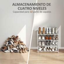 HOMCOM Shoe Racks - สีขาว - ดู 3