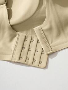 裸色无痕无钢圈果冻文胸，舒适柔软，时尚女式设计，适合全年日常穿着。 - 杏色 - 查看 7