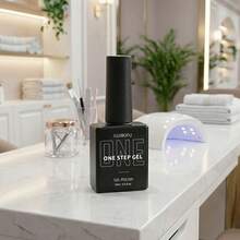 15ml Classic Black One Step Gel Polish 3 In 1 No Base Top Coat Needed Soak Off UV LED Gel Nail Art Lacquer High Gloss Dark Color For Halloween Christmas Gothic Style Bottle Color Matches Gel - Black - View 10