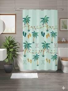 VENECIA Shower Curtains - Orange - View 4