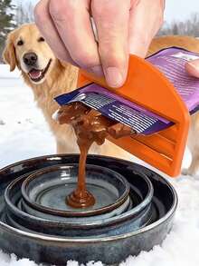 1pc Cat Food Squeezer Tool, Efficient For Extracting Remaining Food From Bags, Ensuring No Waste, Ideal For Cat Owners Who Value Tidy And Easy Feeding, Pet Food Saving Device, Bag Squeezer For Cat Food, Cleaning Feeding, Pet Food Saving Tool - One Size Fits All - View 3