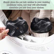 Cartoon Teddy Bear Lint Brush, Laundry Ball Lint Remover, Magic Hair Removal Cleaner, Bedding & Sofa Cleaning Sponge, Pet Clothes Lint Brush - Multicolor - View 6