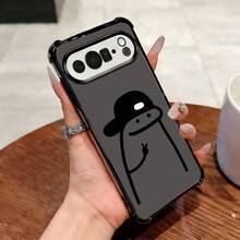 苹果phonecase黑帽线条人867JPSJQNDDKiPhone14Pro圣诞礼物13Mini新年礼物12ProMax男女朋友GooglePixel8A - 黑色 - チェックする 2