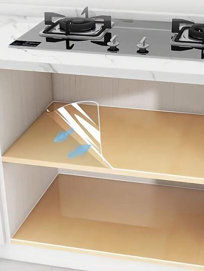 A Roll Of 0.12Mm Anti-Oil Static PVC Masking Tape Designed For Protecting Kitchen Stove Walls, Featuring No Adhesive Backing. It Is, Easy To Clean, Heat-Resistant, And Easy To Apply, Suitable For Safeguarding Walls In Living Rooms, Bedrooms