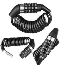 AD 黑色钢缆密码锁 - 自行车、山地车、摩托车、头盔、行李箱防盗密码锁 - MMS - 查看 2