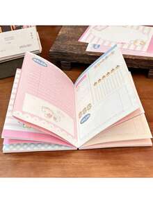 1 cuốn sổ kế hoạch A6 hình mèo cổ điển, chất lượng cao, giấy màu hoạt hình, sổ nhật ký học sinh dày dặn, sổ tay sáng tạo phong cách Nhật Bản dễ thương dành cho nữ sinh. - A6 - Xem 3