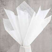 38个/包 牛奶棉小花束包装材料，清新简约风格花衬里 - 白色 - 查看 8