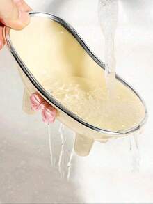 1pc,Cute Creative Bathtub Style Soap Tray - Soap Box Holder, Bathroom Accessory, Space-Saving Design For Tidies Bathroom Countertops, Complete With A Pink Bow Home Bathroom Decor - Multicolor - View 9