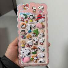 1张动漫卡通贴纸，可爱小猫动物贴纸，可重复使用防水贴纸，DIY手工贴纸，适用于DIY手机壳、DIY笔记本贴纸、DIY工艺品、笔记本电脑、礼品包装、派对装饰，完美的节日礼物，送给粉丝和朋友的礼物（款式随机） - 彩色 - 查看 10