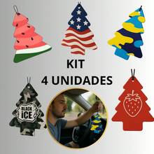Kit Of 4 Personalized Car Air Fresheners Pinheiros Automotive Scents - DƯA HẤU - Xem 1