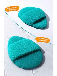 超大号 XXXL 洁面海绵 - 可重复使用去角质粉扑，深层清洁 | 卸妆磨砂两用 | 护肤必备 - 彩色 - 查看 2