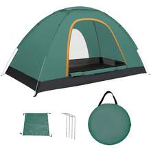 CYPNTiendas de CampañaCasa de Campaña 2-3 Personas con 2 Puertas Impermeable y Prueba Viento Casa de Acampar Familiar Automática Pop-up con Bolsa de Transporte para Exteriores Picnic ViajesFashion