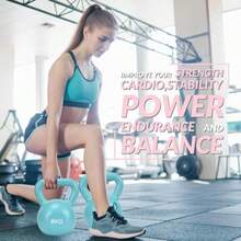 CYPNPesa Rusa de Cemento Pesas Rusas Kettlebells Pesas Rusas con Mango de mancuerna Disponible en Varios Pesos y Colores Ideales para Entrenamiento de Cuerpo Completo Entrenamiento de FuerzaFashion - 219614547 - Ver 7