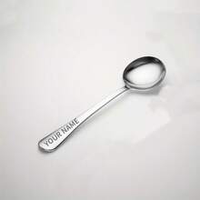 1 把个性化不锈钢勺 - 可定制姓名刻字，长柄设计，抛光表面，送给女儿/儿子的完美礼物，适合家庭聚会和生日餐桌，优雅的金属光泽 - 彩色 - 查看 7