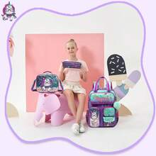 Cute Backpack For Girls Kids Backpack Set 3PCS With Lunch Box And Pencil Case School Bookbag Lightweight And Durable Back To School - Girls School Bag SET - View 2