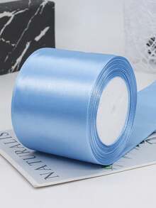 1 条双面缎带，宽度 1cm/1.5cm/2cm/2.5cm/3cm/4cm/5cm/7.5cm/10cm，长度 22 米，浅蓝色，柔软耐用的涤纶材质，适用于鲜花包装、礼品、服装、头饰、蝴蝶结、婚礼、DIY 工艺品、蛋糕盒装饰、汽车装饰 - 水藍色緞帶 - 查看 17