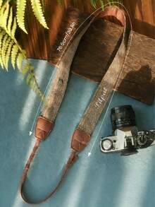 Personalized Retro Camera Strap - Customizable Name/Initials, Gold Letter Combination Engraving, Quick-Release PU Leather Strap, Suitable For DSLR/Mirrorless/Film Cameras, Can Be Worn Diagonally/One Shoulder/Neck - Photographer Gift, Unisex (Birthday, Anniversary), Professional Camera Strap, Exquisite Accessory, Handcrafted Feel - Multicolor - View 7