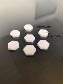 240/480/720/1200片装六角形加厚双面泡棉胶带 - 创意手工DIY胶带，高粘性泡棉胶，适用于零售商、工作室和商店 - 白色 - 查看 3