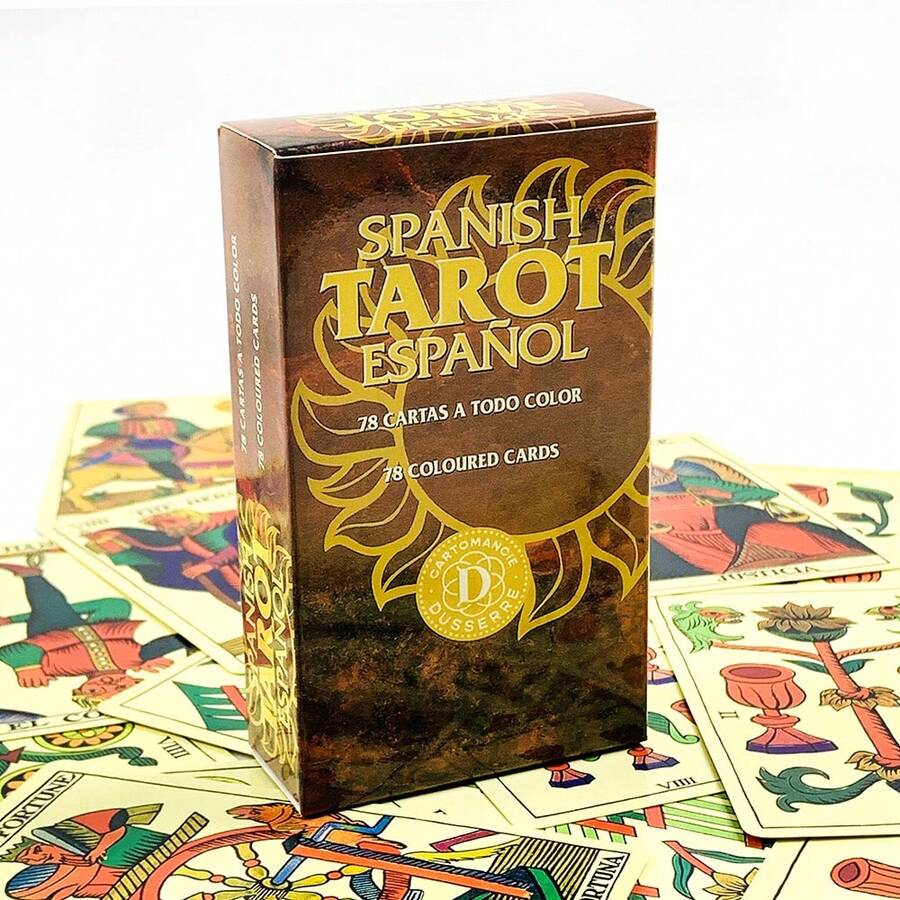 Spanish Tarot Cards 78-Card Tarot Deck Spanish Version Divination Board Game, Leisure And Entertainment Team Game Cards - Multicolor - View 1