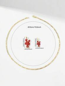 Bộ 2 mặt dây chuyền hình tôm hùm bằng đồng cổ điển, phiên bản giới hạn, thích hợp làm quà tặng Giáng sinh/Lễ Tạ ơn/Halloween/Ngày của Mẹ/Ngày Valentine cho các cặp đôi, bạn bè, cha mẹ đỡ đầu, lễ Rước lễ lần đầu, đeo hàng ngày, hoặc dùng trong cầu nguyện. - Vàng - Xem 6