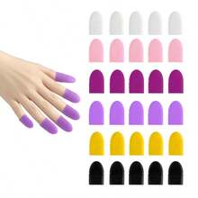 Gel Nail Polish Remover Finger Sleeves, Silicone Nail Art Remover Caps, Protect Hands And Feet Nails Nails Supplies Nail Stuff - Multicolor - View 2