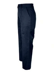 Solid Color Zipper Pocket Button Waistless Elegant Fashion Versatile Suit Pants For Commuting - Màu xanh hải quân - Xem 7
