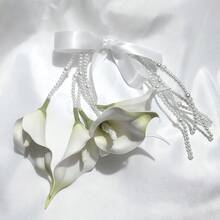 Calla Lily Waterfall Bouquet Full Set Materials, Wedding Gift For Friends, Photography Props For Studio, Wedding Ceremony, Travel Photo Shooting - Multicolor - View 6