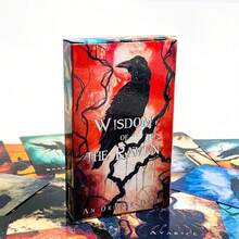 Dark Theme Tarot Card Set, Raven Theme Divination Card Deck, Gothic Mysticism Collectibles, Easy To Interpret Wisdom Divination Theme - Multicolor - View 9