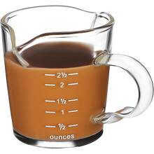 1 Pc Taza Medidora De Doble Boca Tazas De Espresso De Vidrio Vaso Mezclador Graduado Copas De Vino Caliente Escala Onza Medir Jarras Taza De Espresso Juego De Gafas Whisky - 1 - Ver 1