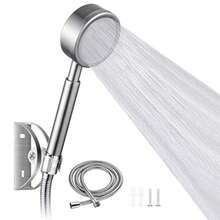 CYPNSendowtek Regadera de Teléfono de Mano Alcachofa de Ducha de Acero Inoxidable 304 con 1.5m Manguera Flexible de y Soporte de Ducha Filtro de Algodón Incorporado Adoptando Conector G 1/2'' - PlataFashion - 219302756 - Ver 2