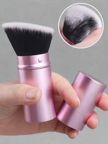 1pc Extendable Foundation Makeup Brush, Soft Bristles, Easy To Apply,Giveaways - Pink - View 11