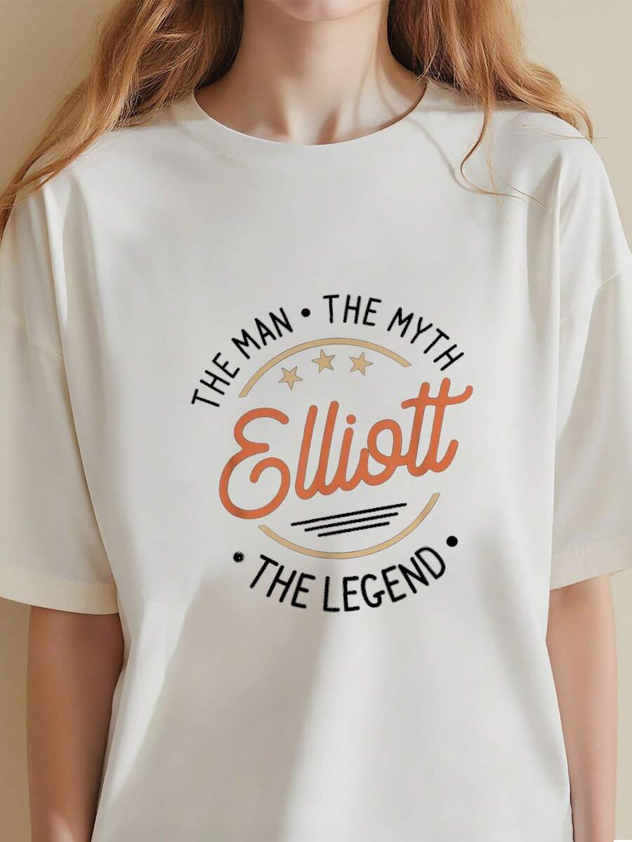 Elliott The Man The Myth The T Shirt - White 4 - View 1