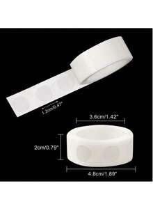 1200pcs/600pcs (12rolls/6rolls) Double-Sided Adhesive Dots, Transparent Balloon Glue Dots, Removable Glue Dots, Craft Glue Dots, Valentine's Day Gift